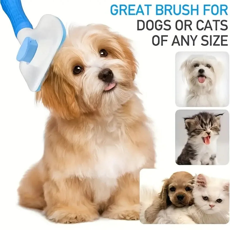 FurEase™ Self-Cleaning Grooming Brush